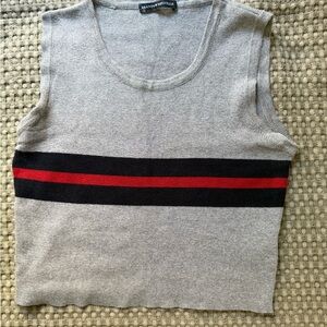Brandy Melville Heather Gray Knit Top